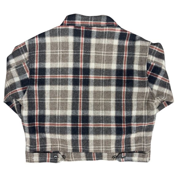 STUNNING Vintage EUC Cropped Lined‎ Wool Tartan Plaid Jacket | Size PM - Picture 3 of 10
